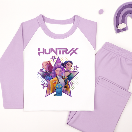 KPop Hunter Star Lilac Pyjamas PJs - Personalisation optional