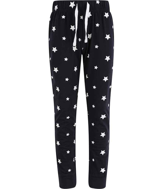 Navy & White Stars PJ / Lounge Bottoms - Kids & Adults