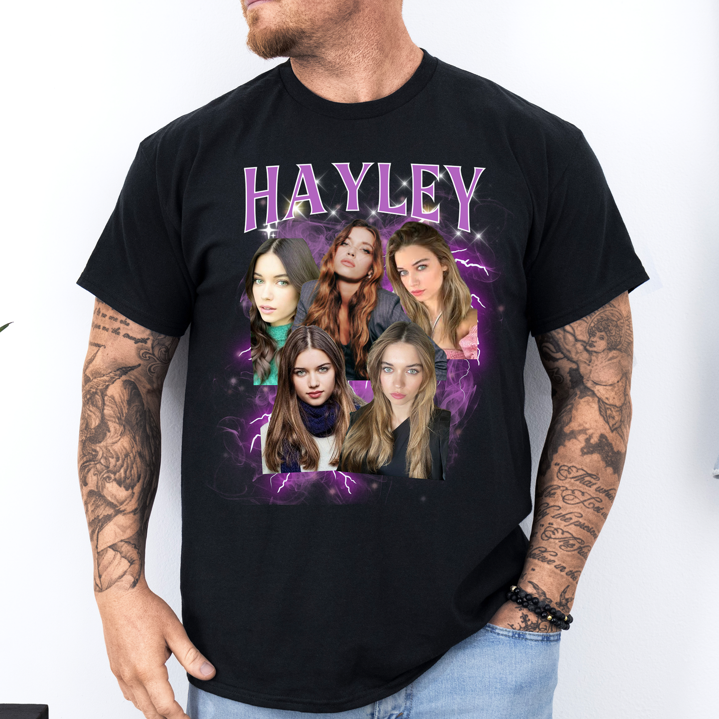 Custom Retro Style Bootleg Rap T-Shirt - Personalised