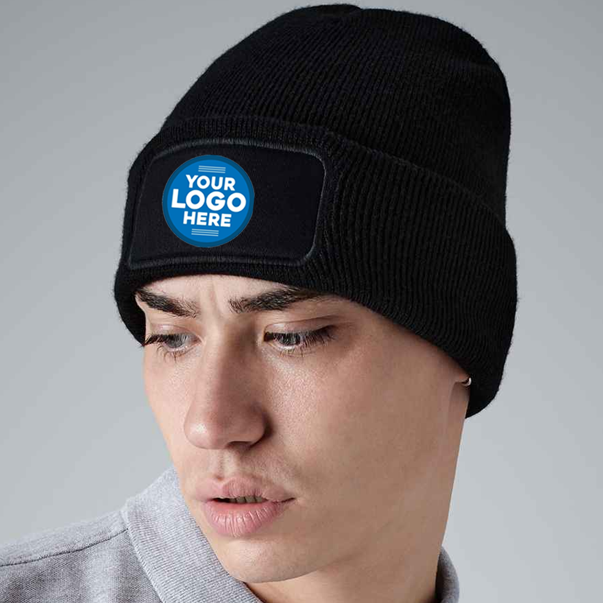 Cheap custom top beanie hats
