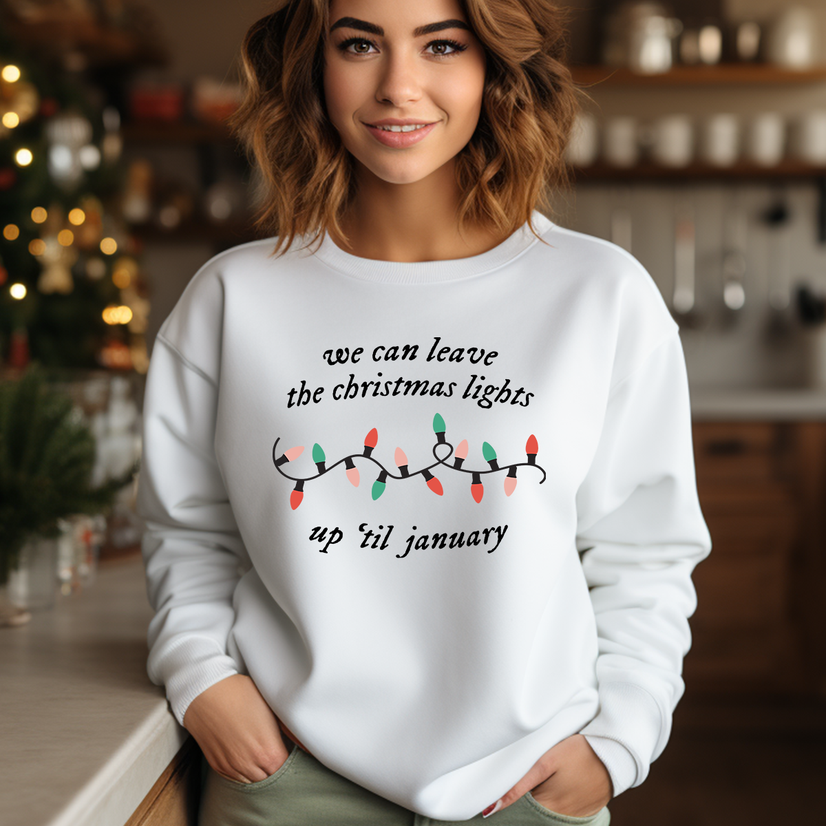 Light up top holiday sweater