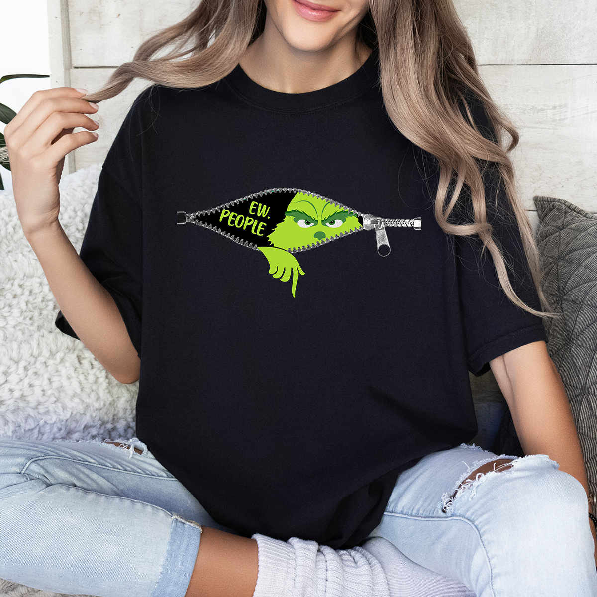 Ew People Funny Christmas T-Shirt
