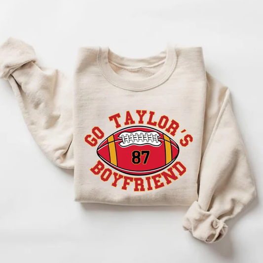 Go Taylor's Boyfriend American Football Sweatshirt