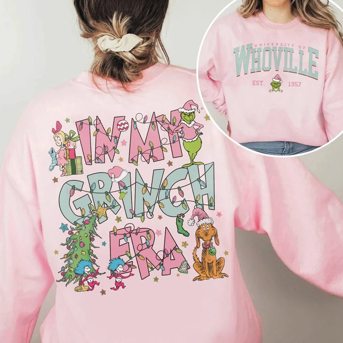 Girls grinch jumper hotsell