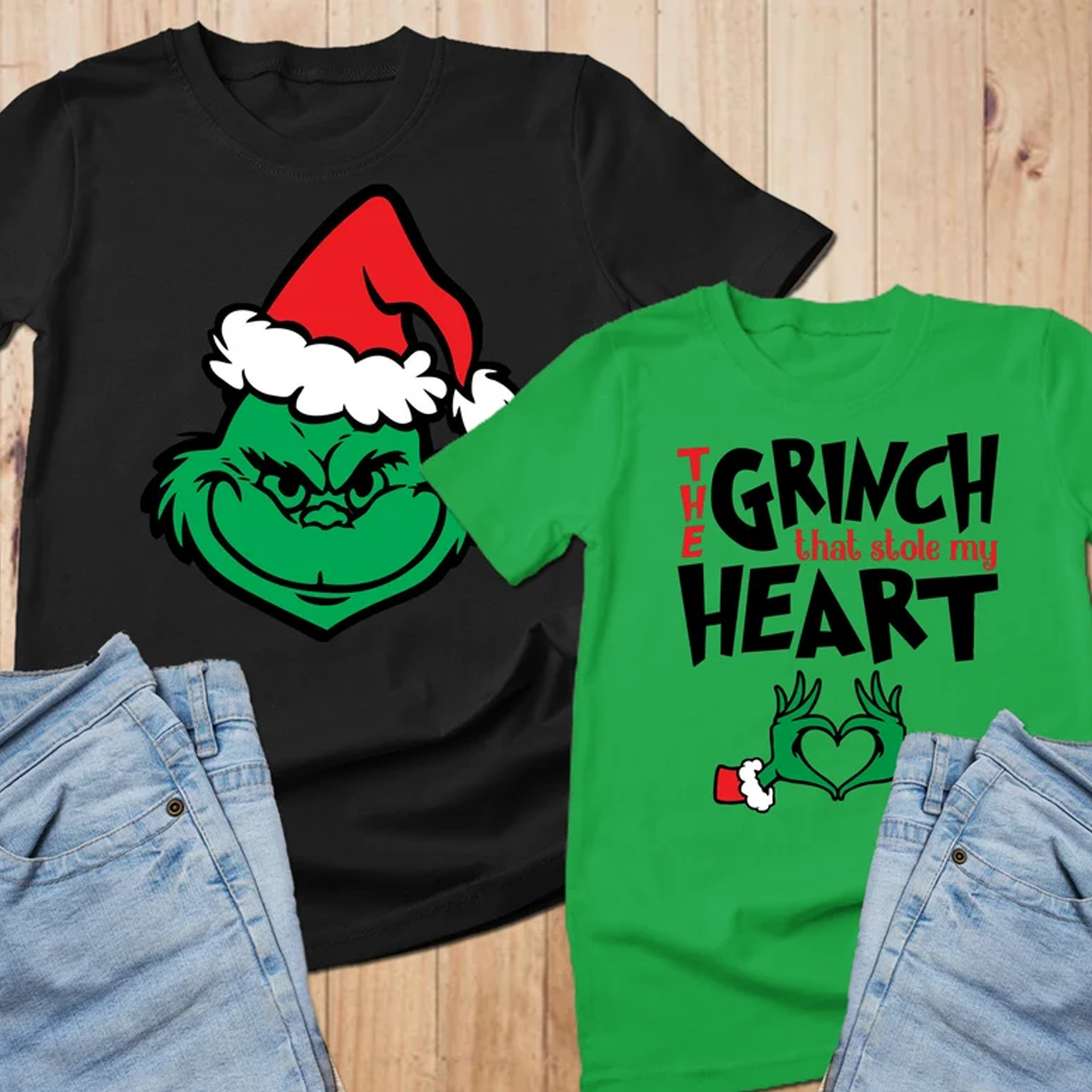 The Grinch That Stole My Heart Funny Couples Christmas T-Shirt