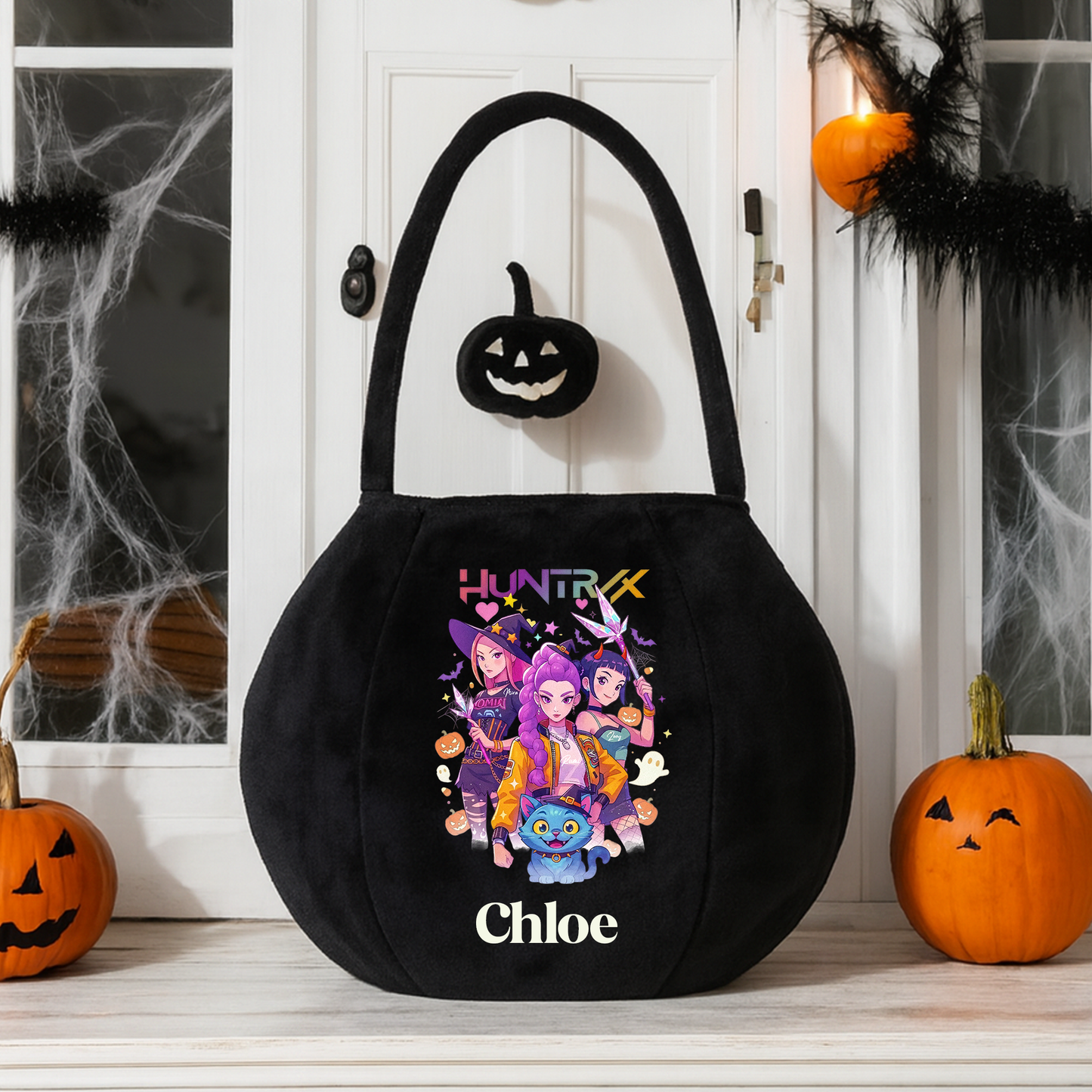 Halloween Hunter Personalised Pumpkin - trick or treat bag / holder