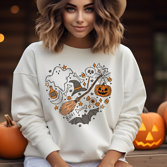 Halloween Heart Sweatshirt