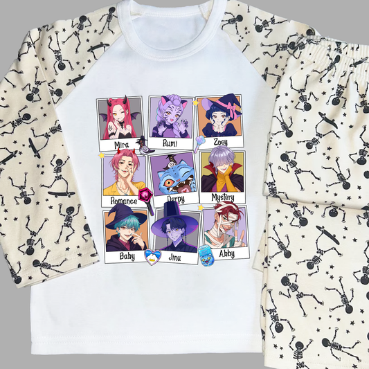 KPop Halloween Pyjamas PJs - Personalisation optional