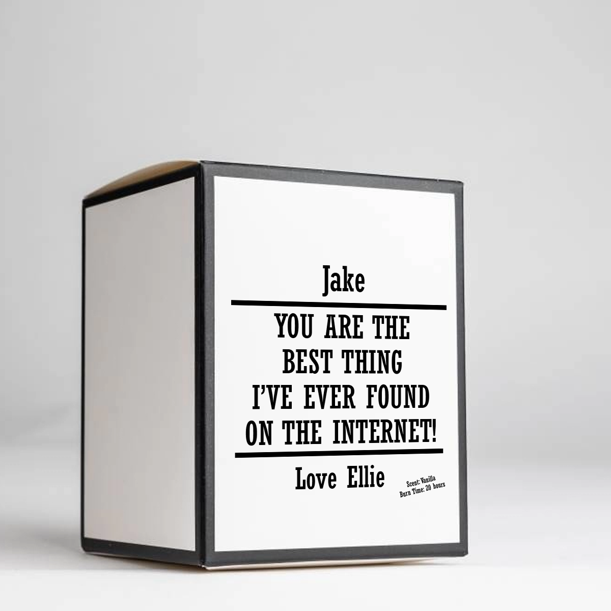 Personalised You Are The Best Thing I Found On The Internet Candle - gift idea!