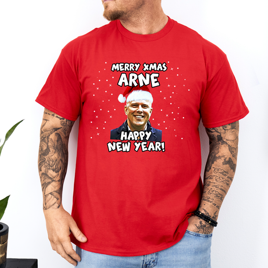 Merry Xmas Arne Happy New Year - Liverpool Christmas T-Shirt