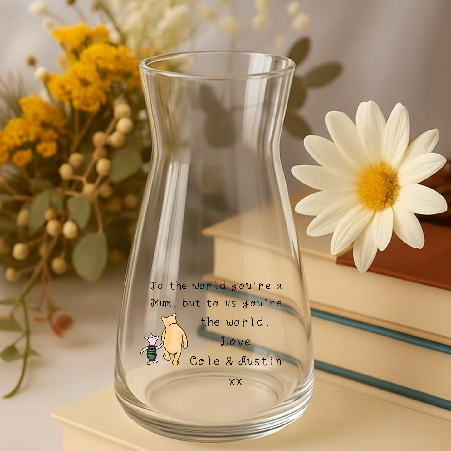 Personalised To the world you're a Mum - Glass Vase