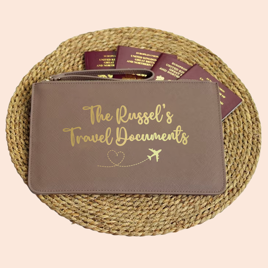 Personalised Boutique Travel Organiser Wallet / Pouch