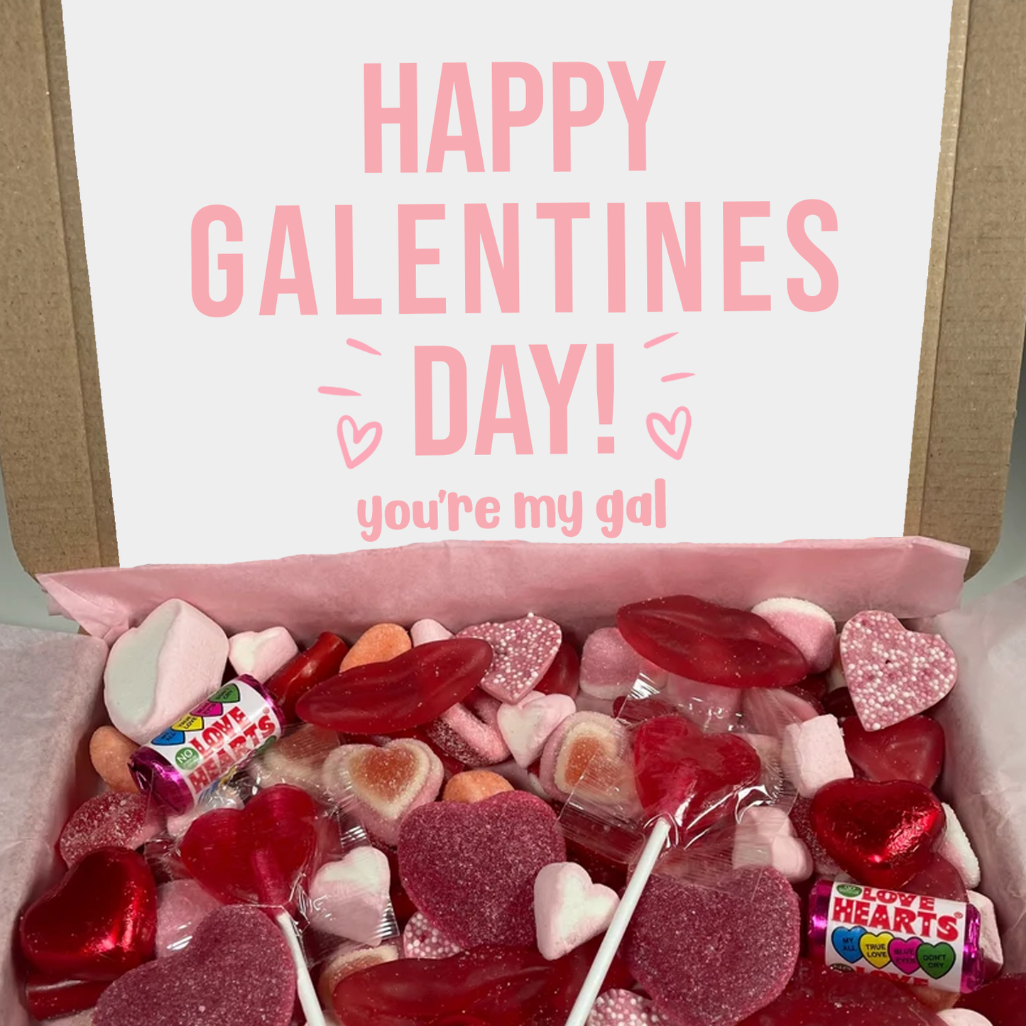 Happy Galentine's Day Sweet Box Gift - best friend gift