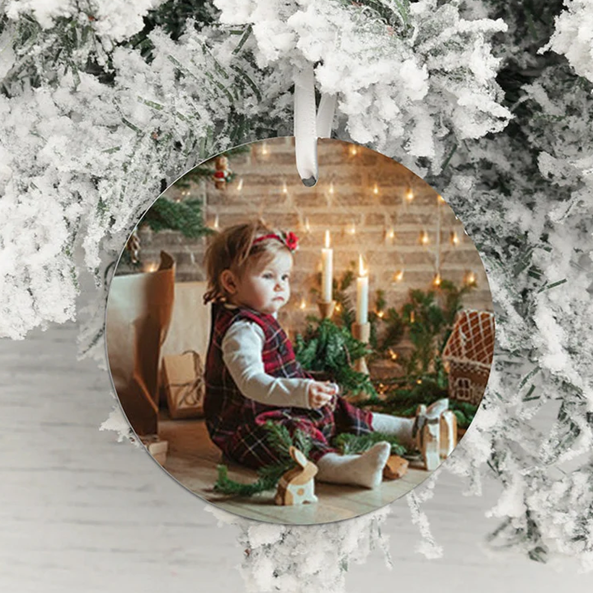 Personalised Photo Upload Ceramic Tree Decoration