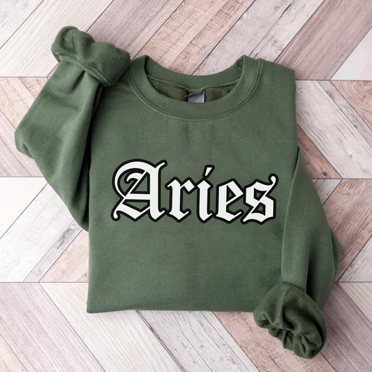 Khaki Star Sign Sweatshirt