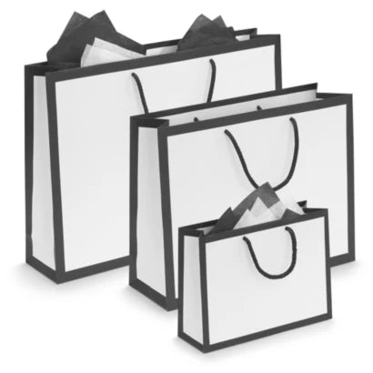 Personalised My Valentine Black & White Gift Bag - different size options