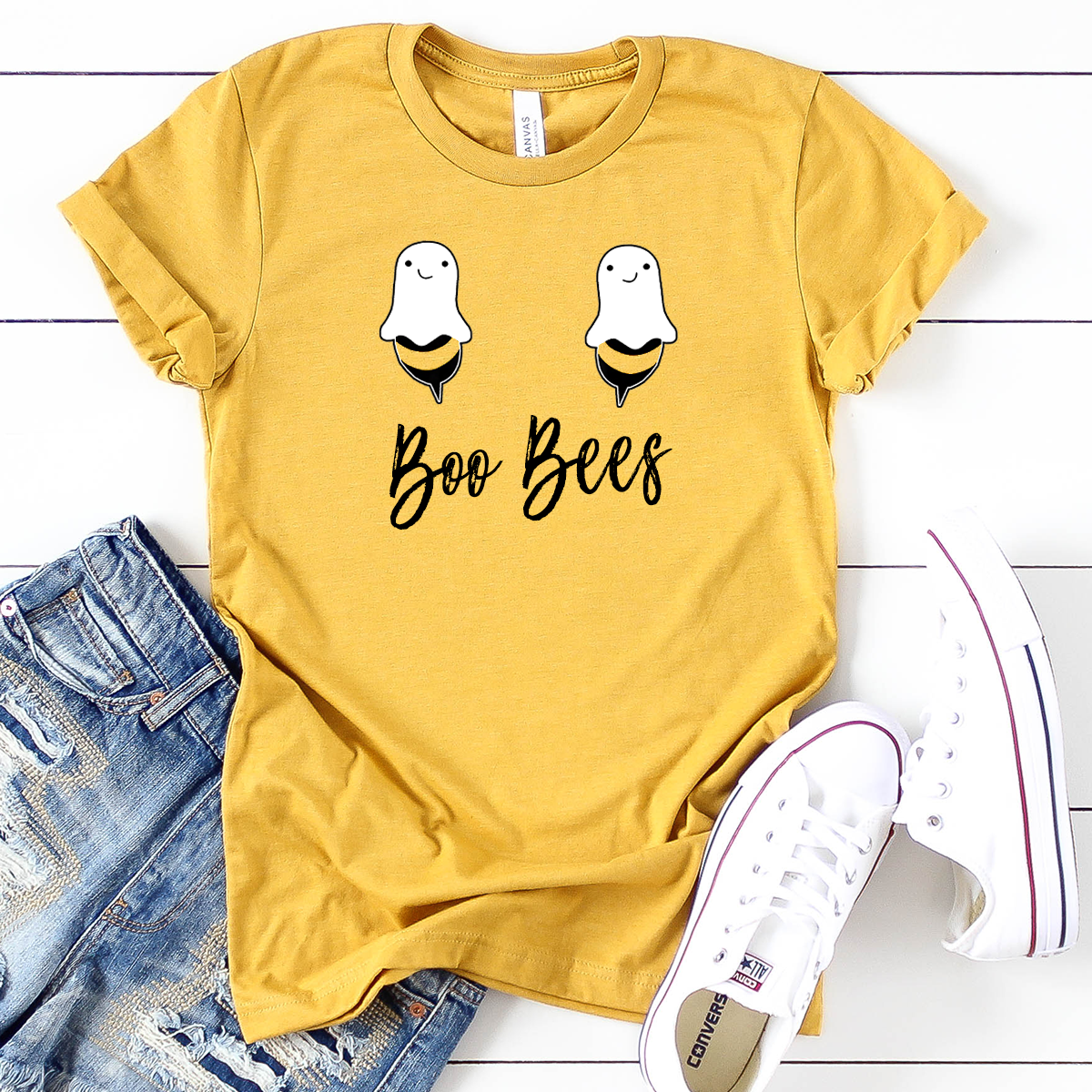 Boo Bees Yellow T Shirt A.C designs ltd