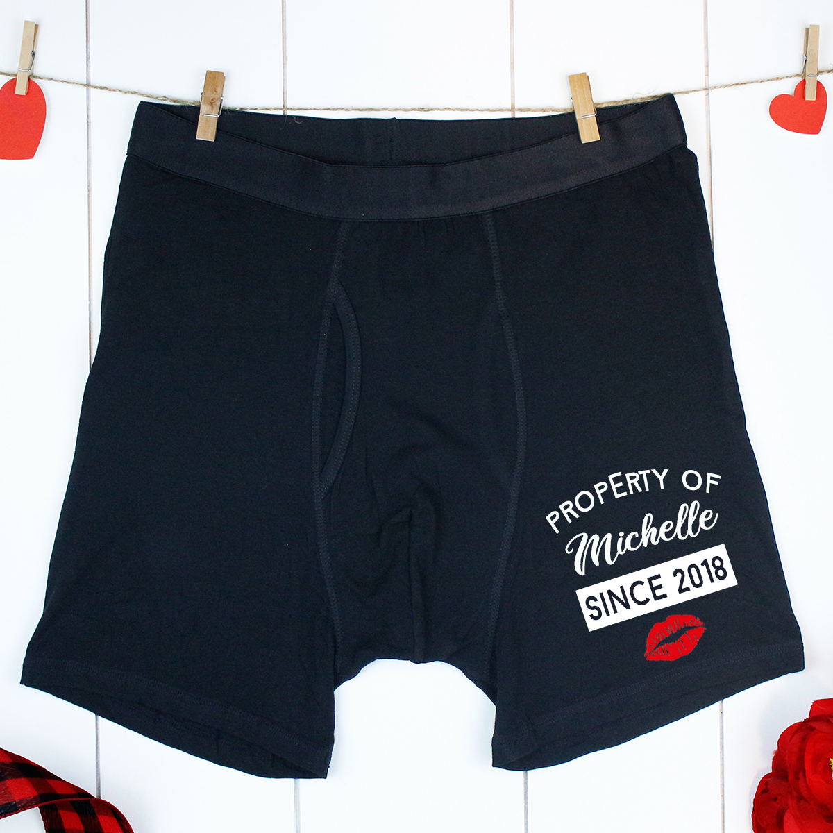 Personalised Valentine's Boxer Shorts/Trunks – A.C designs ltd