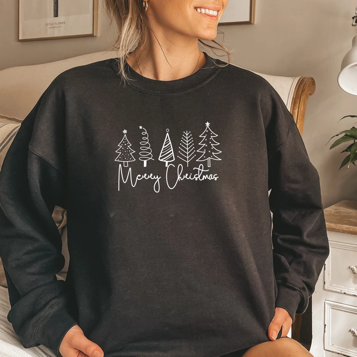 Merry Christmas Tree Festive Jumper A.C designs ltd