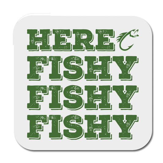 Here Fishy Fishy Fishy Drinks Coaster