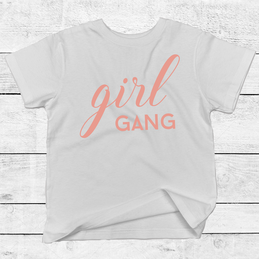 Girl Gang white T-Shirt   Top baby, toddler and kids sizes