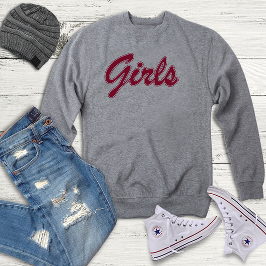 Girls Slogan Grey Sweatshirt