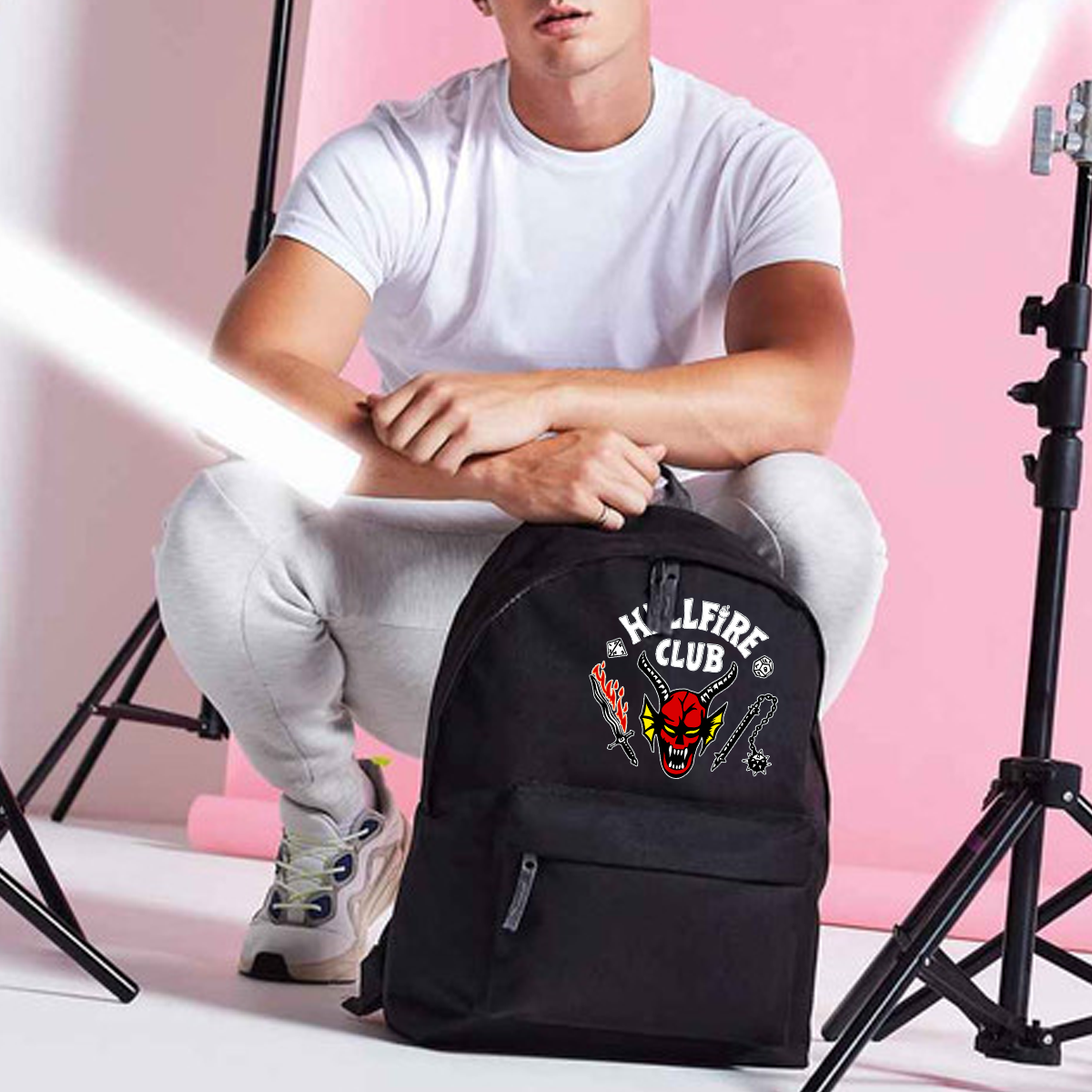 Hellfire Club Black Backpack - Bag