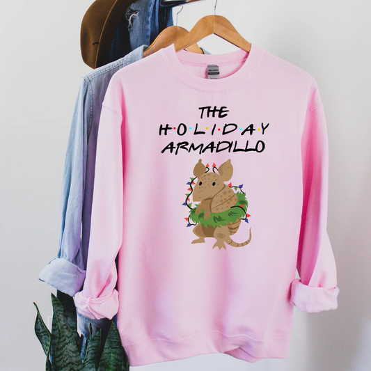The Holiday Armadillo Pink Christmas Jumper