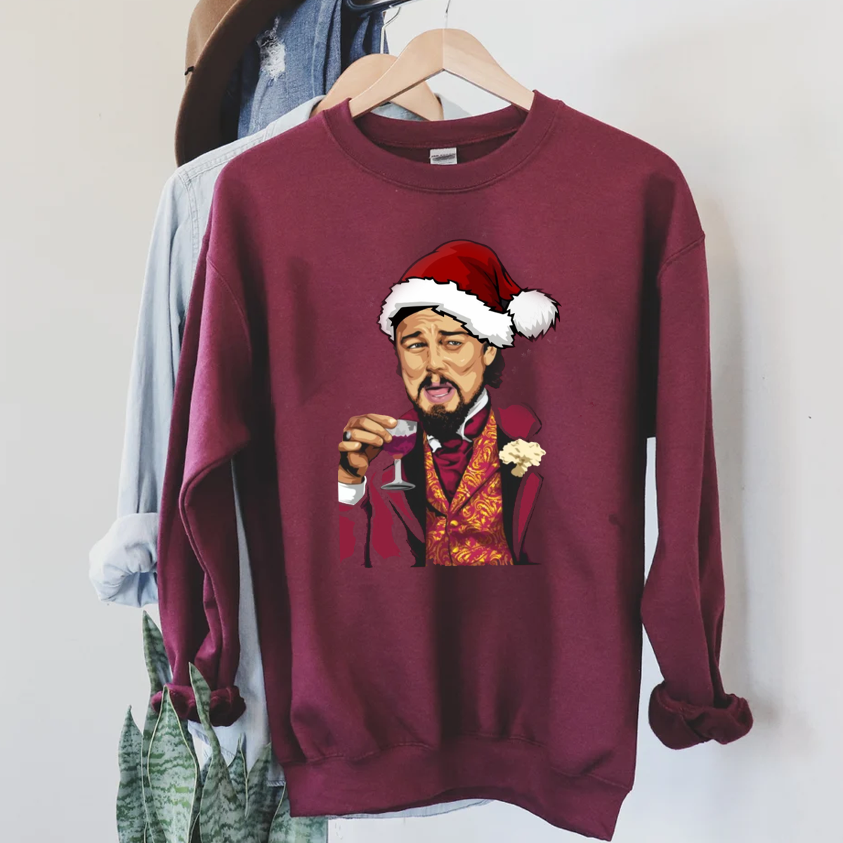 Maroon top christmas jumper
