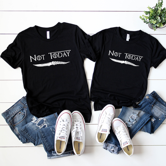 NOT TODAY black t-shirt