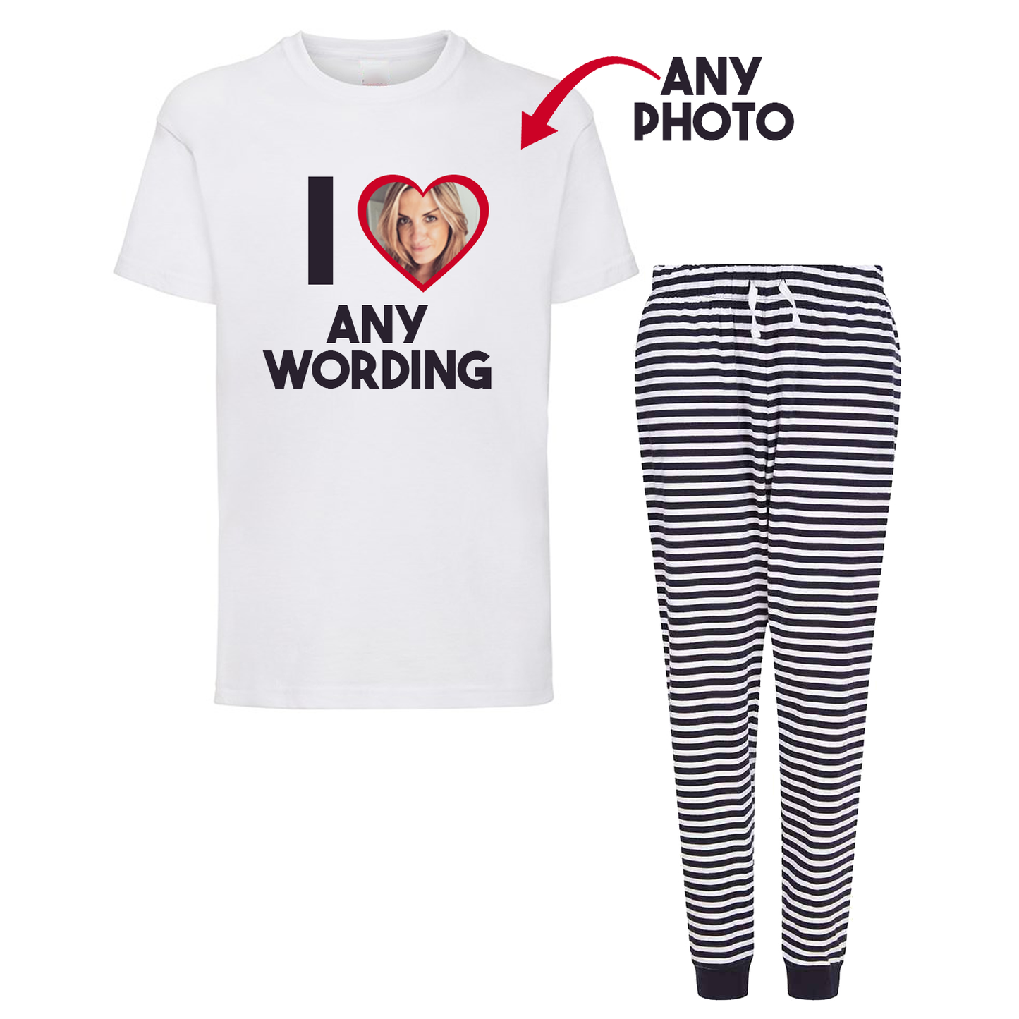I Heart My Personalised PJs