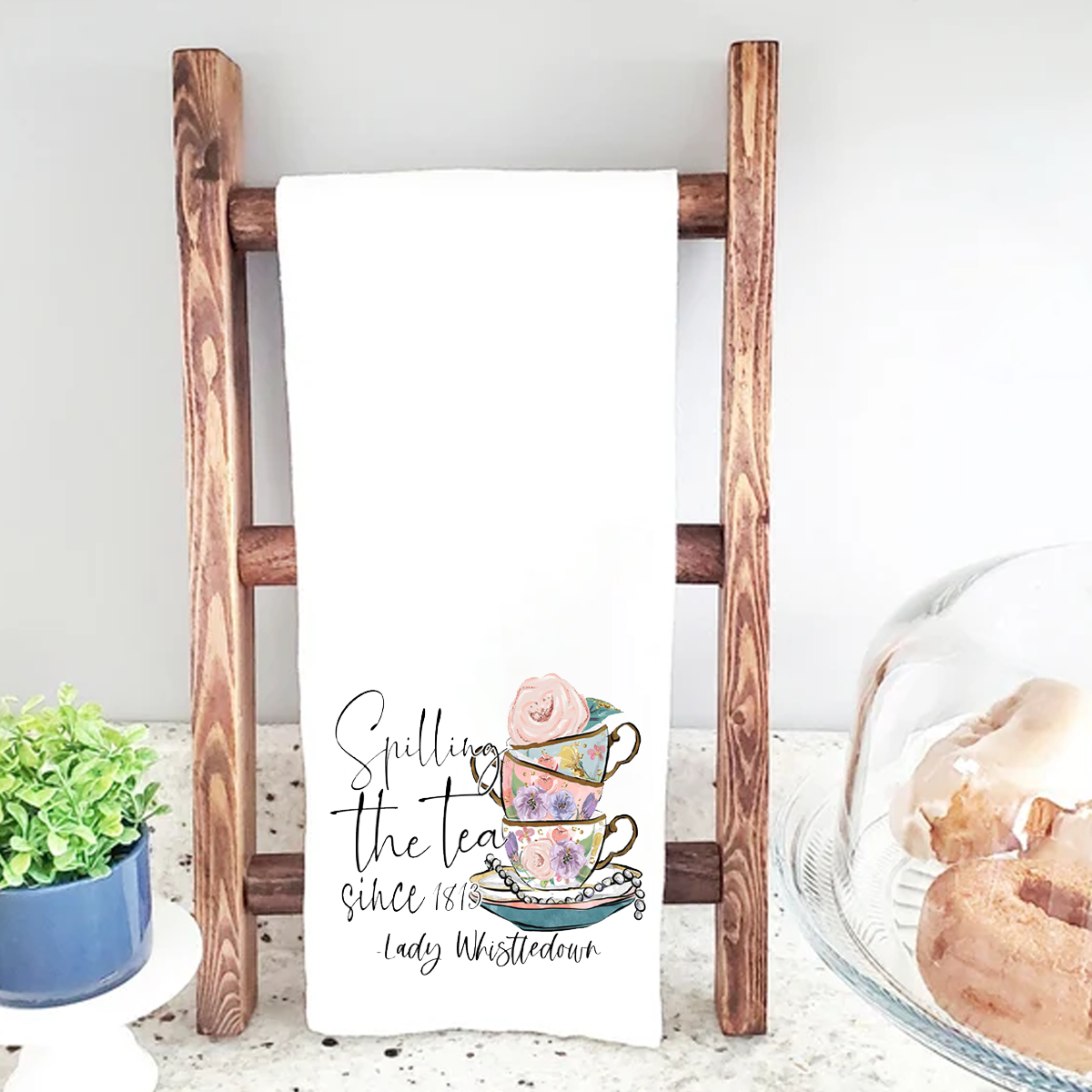 Spill The Tea - Lady Whistledown Novelty Tea Towel