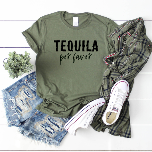TEQUILA - por favor khaki t-shirt