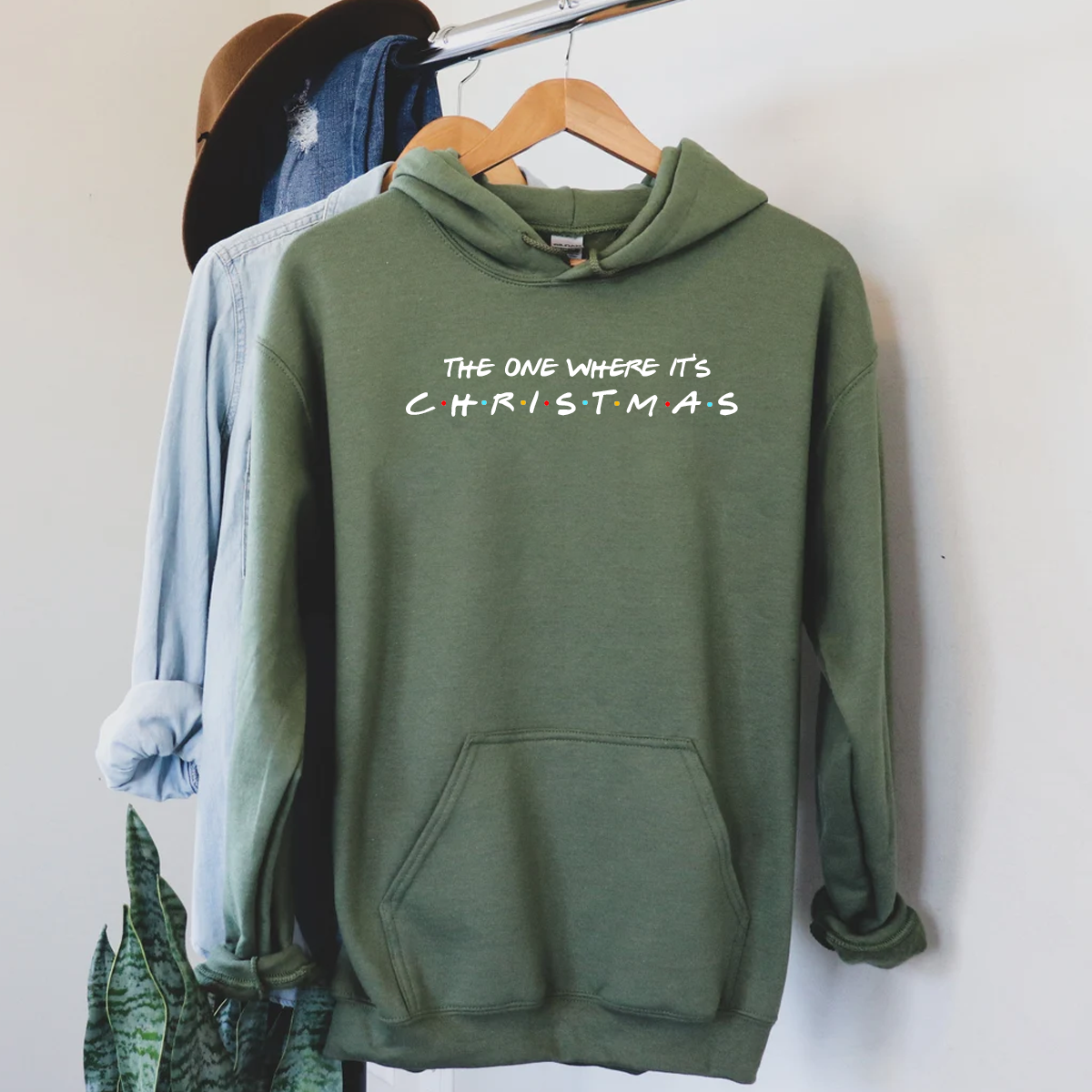 The One Where It s Christmas Green Christmas Sweater Hoodie