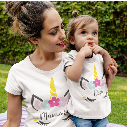 Personalised Unicorn Design T-Shirt Top baby, toddler and kids sizes!