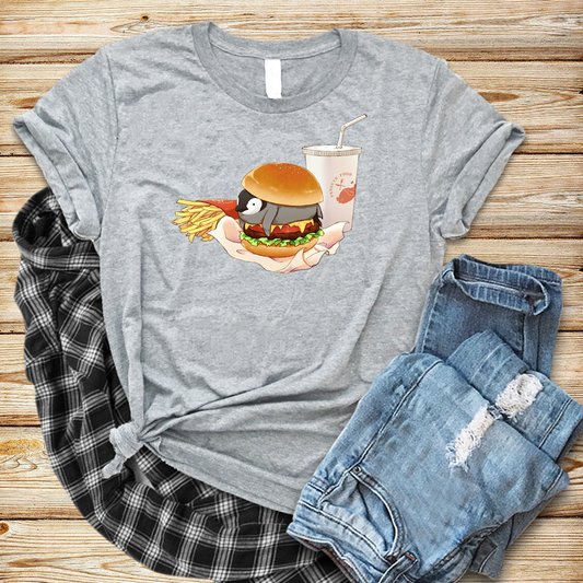 Vegan Graphic grey t-shirt