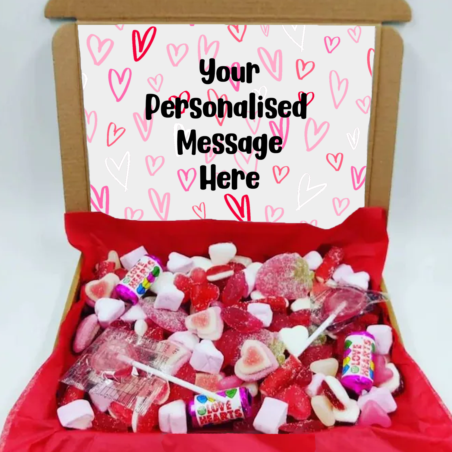 Personalised Happy Valentine's Day Sweet Box Gift – A.C designs ltd