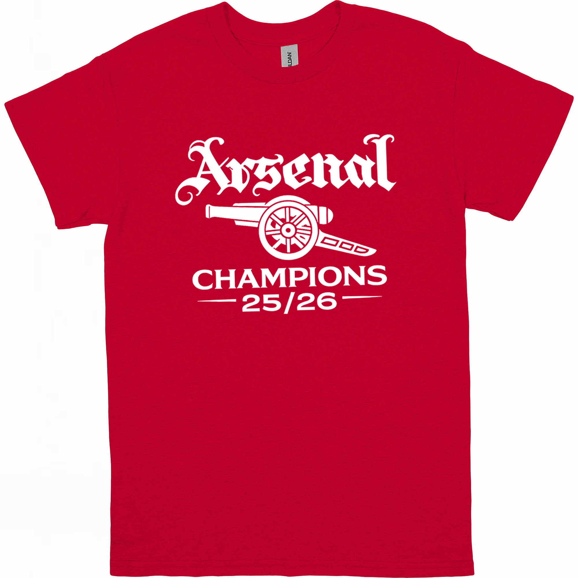 Arsenal Champions 25-26 T-Shirt – A.C designs ltd