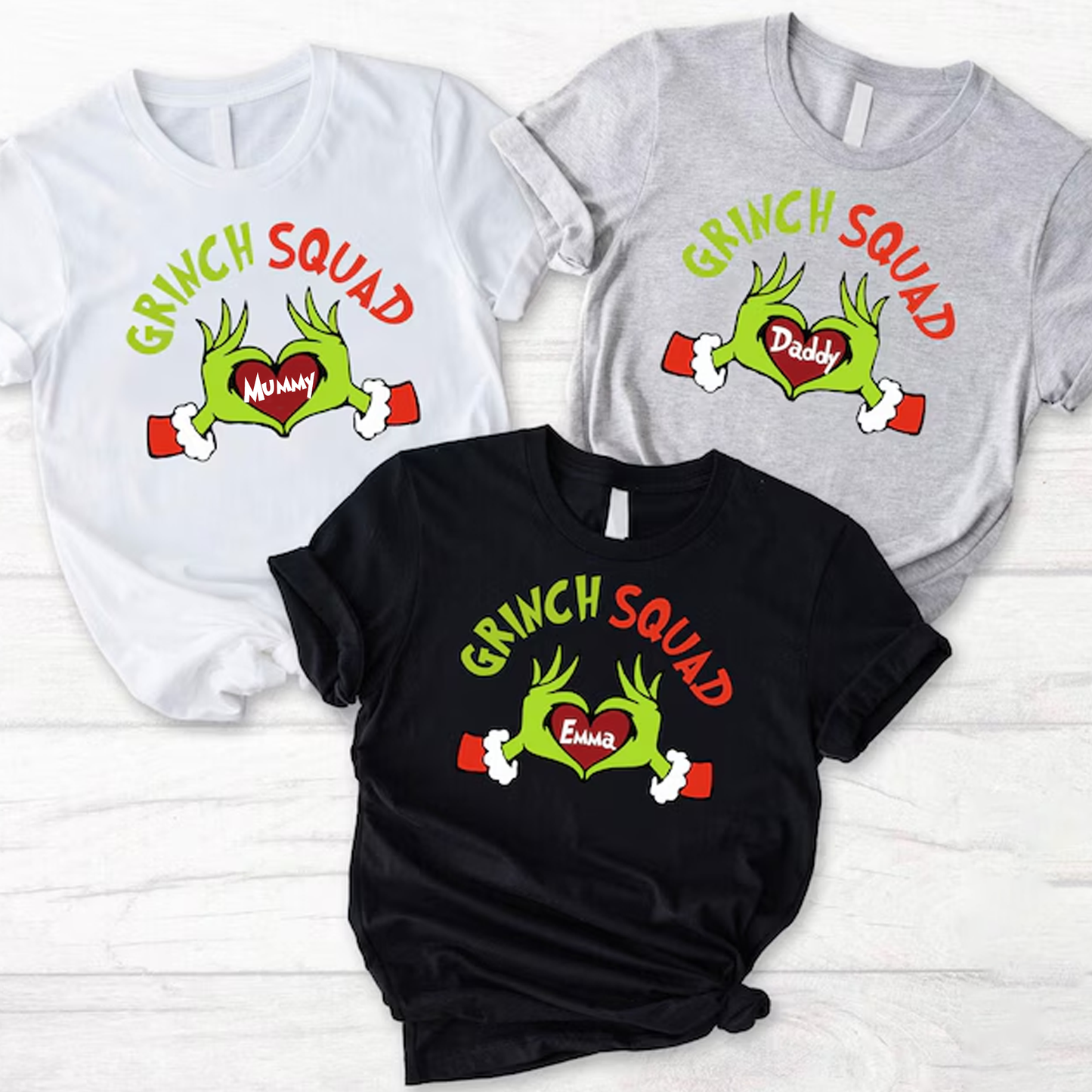 Personalised Squad T-Shirt - Christmas