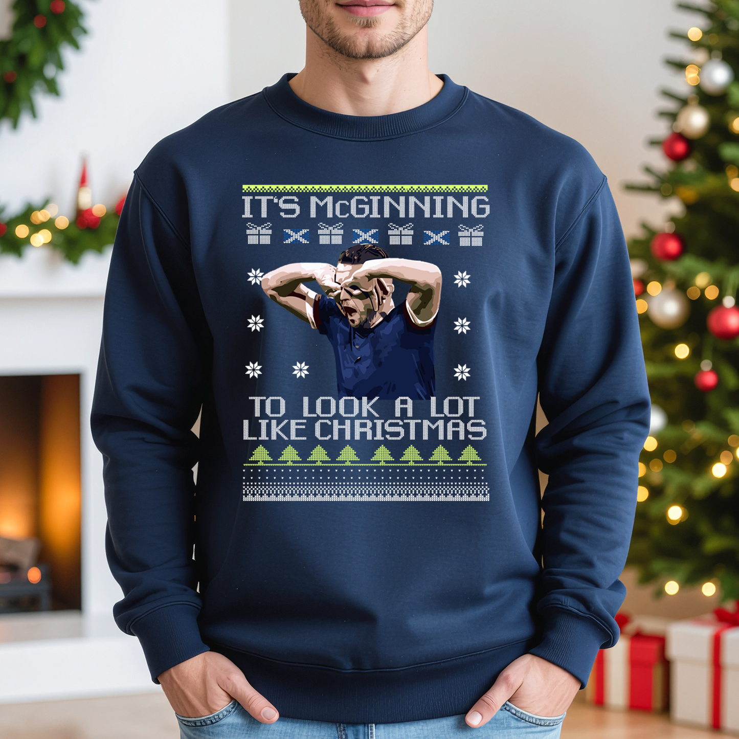 It's McGinning To Look A Lot Like Christmas - Scotland McGinn Christmas Jumper Sweatshirt