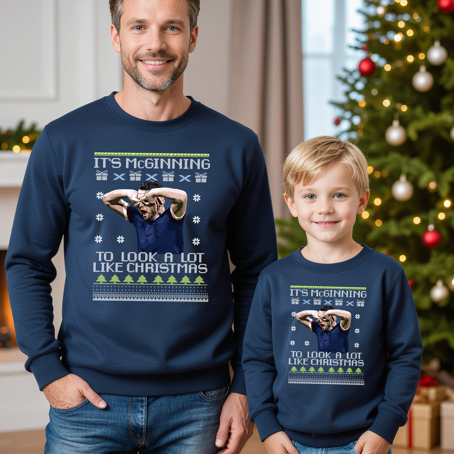 It's McGinning To Look A Lot Like Christmas - Scotland McGinn Christmas Jumper Sweatshirt