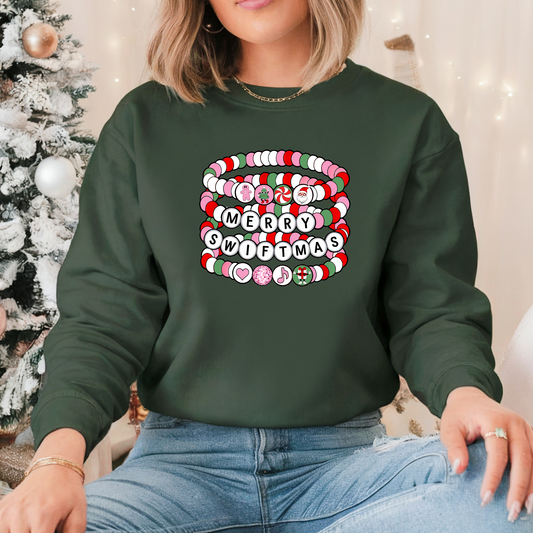 Merry Swiftmas - Friendship Bracelet Christmas Jumper Sweatshirt