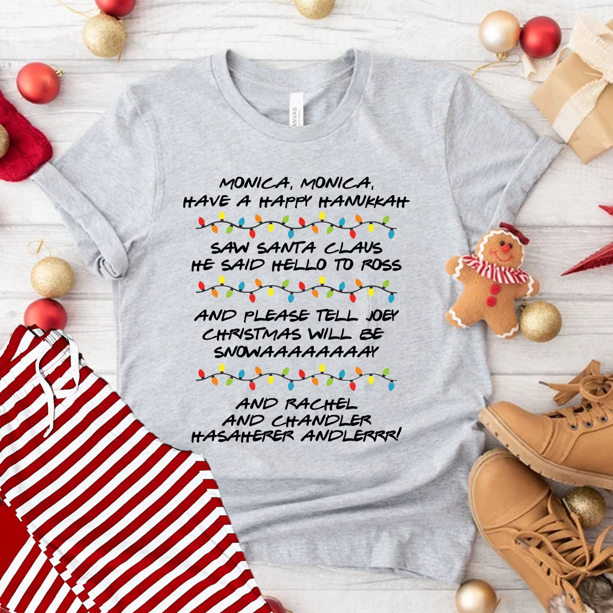 Happy Hannukah Funny Phoebe's Christmas Song Festive T-Shirt