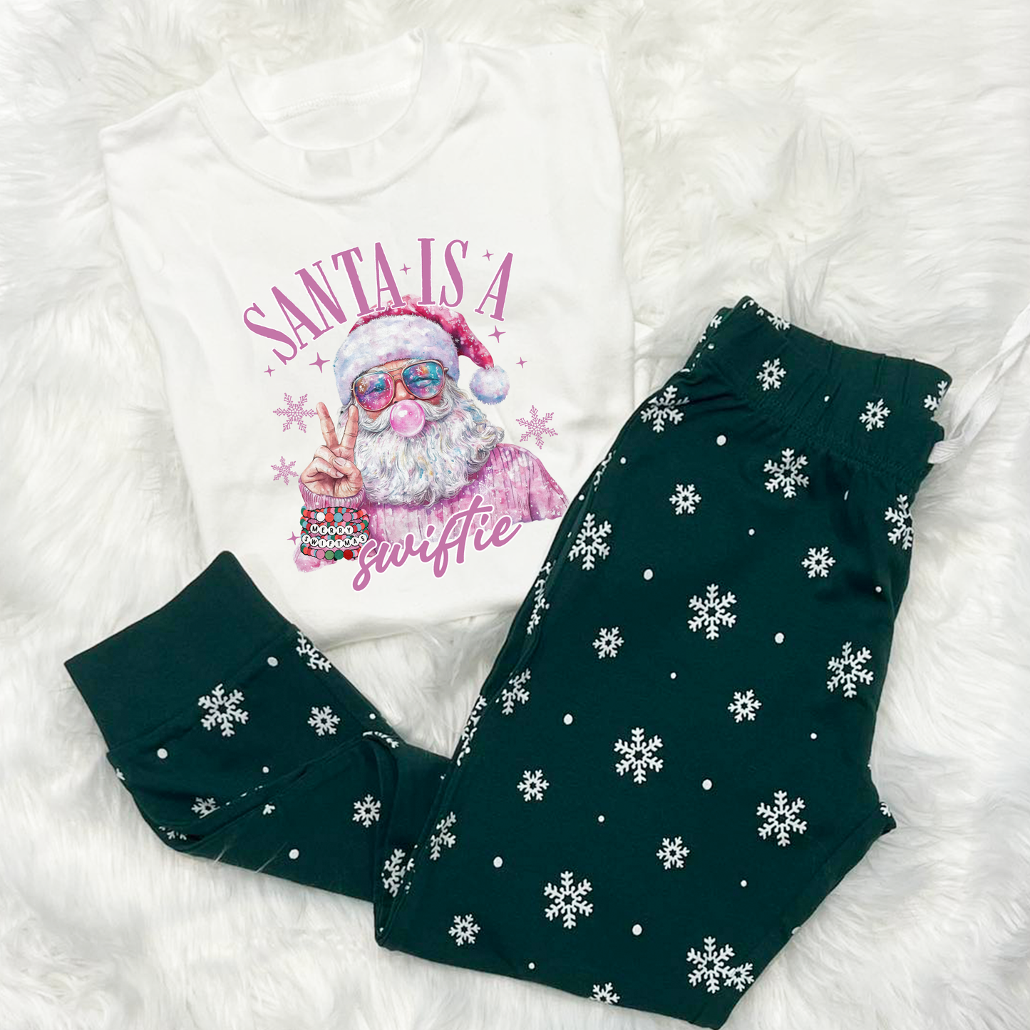 Santa is a Swiftie Christmas PJs - Personalisation optional