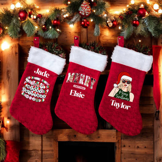 Swiftie Design Christmas Stocking - Personalisation optional