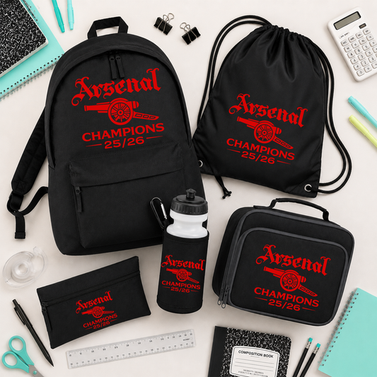Champions 25-26 Back to School Bag, Backpack Set, personalisation optional