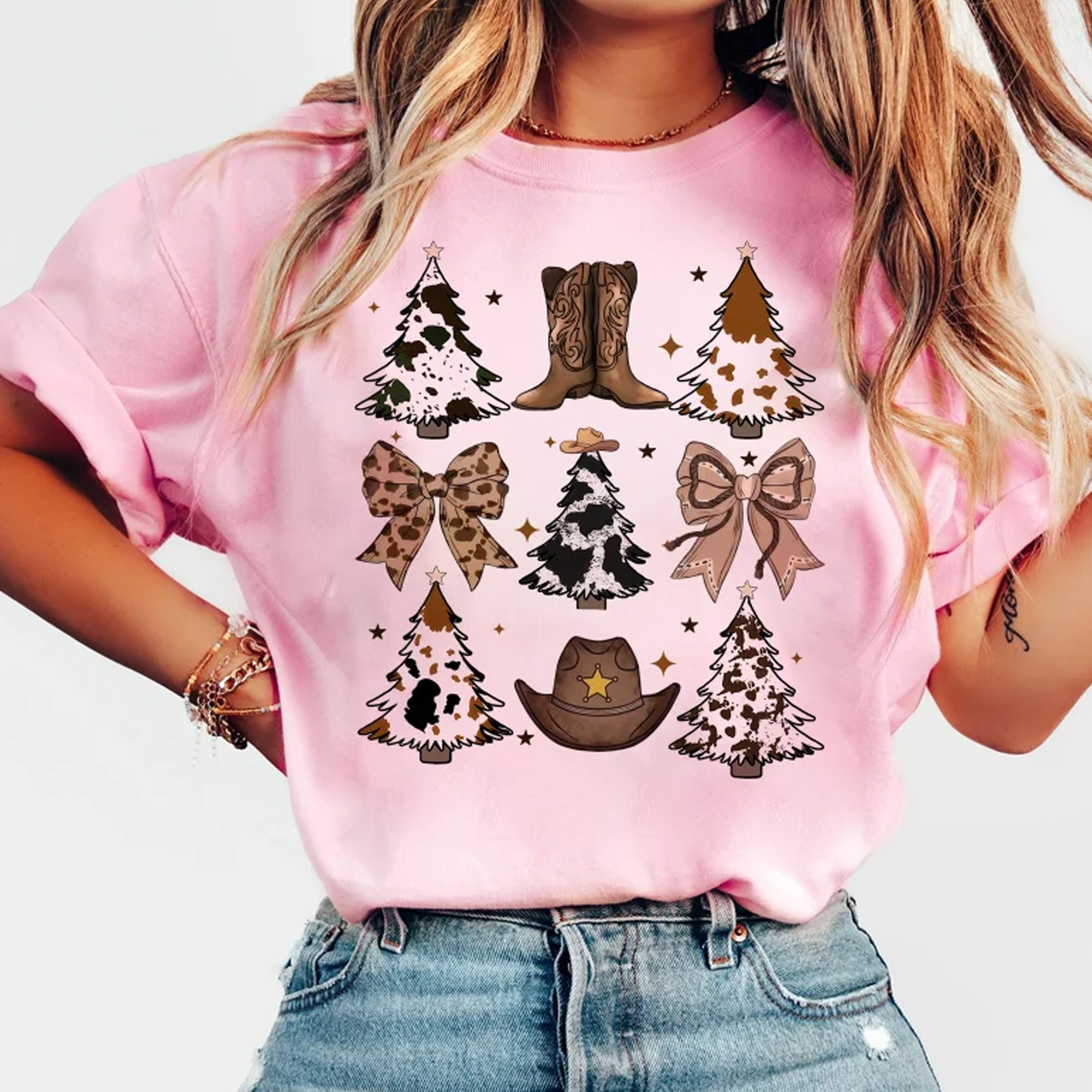 Country Christmas Coquette T-Shirt