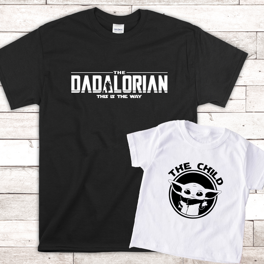 The Dadalorian - this is the way! The Child T-Shirt - twinning/matching Father's Day Gift