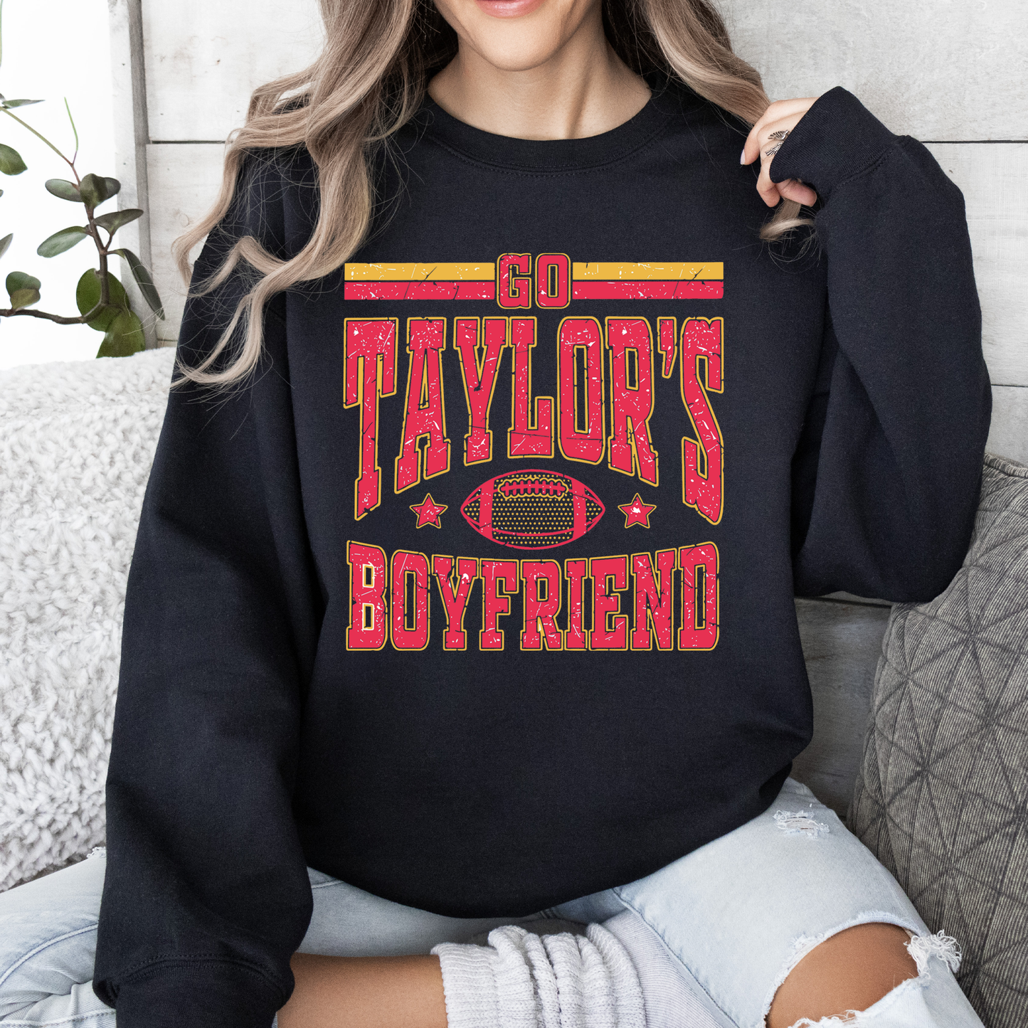 Go Taylor's Boyfriend Vintage Design Sweatshirt