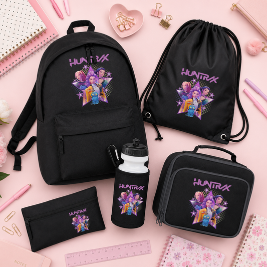 Hunter Girls Back School Bag, Backpack Set, personalisation optional